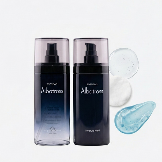 Topnews Albatross Duo Set – Aftershave Toner & Moisture Fluid for Men