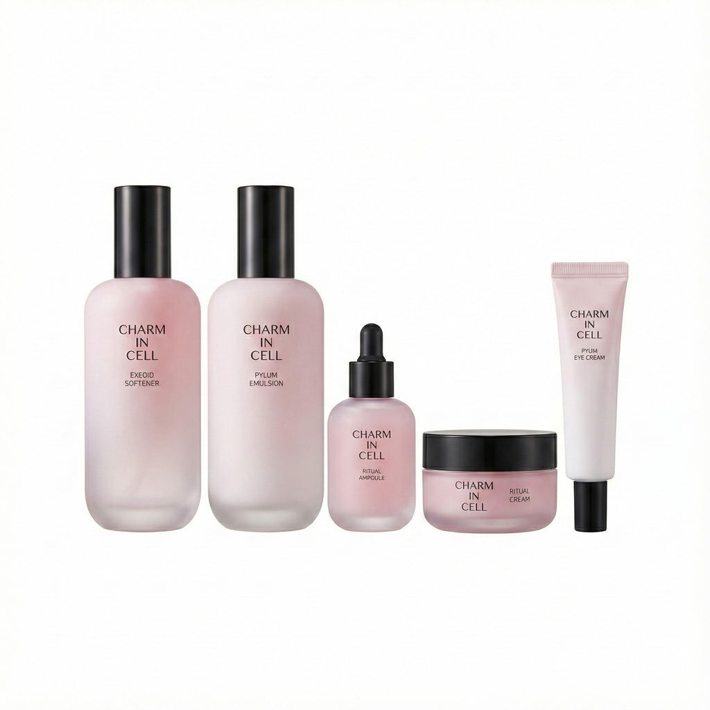 Charm in Cell Ritual Pink Line 5-Step Anti-Aging Skincare Set (Bundle)