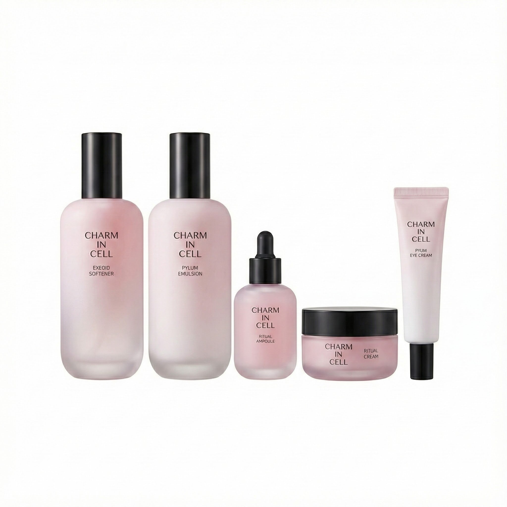 Charm in Cell Ritual Pink Line 5-Step Anti-Aging Skincare Set (Bundle)