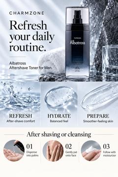 Albatross Aftershave Toner for Men — A+ product benefits and routine — September 2026