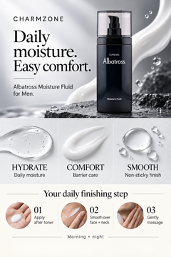 Albatross Moisture Fluid for Men — A+ product benefits and routine — September 2026
