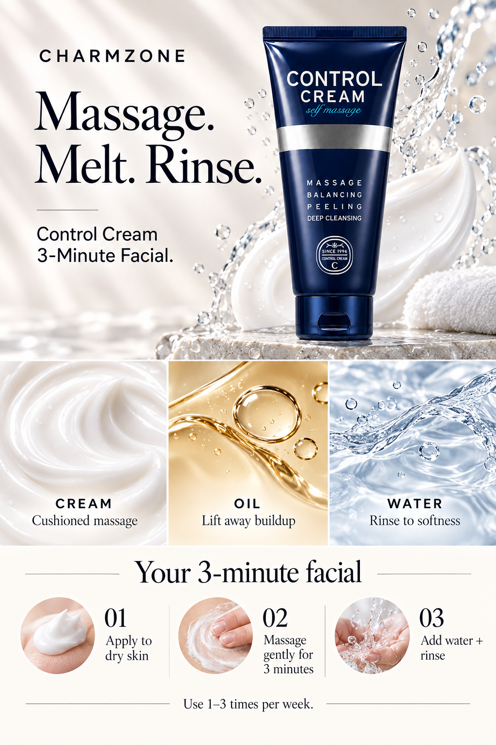 Control Cream 3-Minute Facial — part of the Sensitive Skin routine bundle