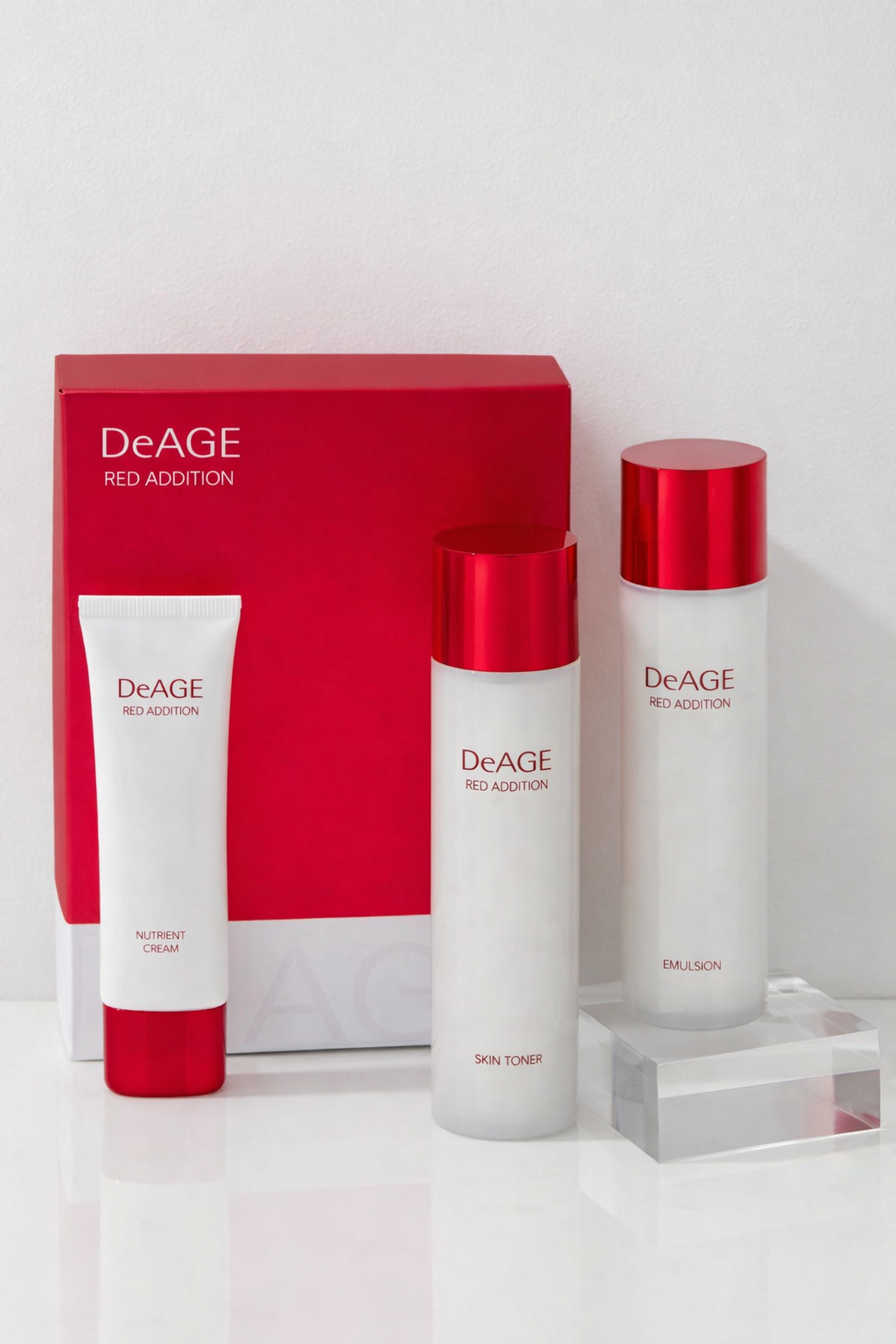 DeAGE Red Addition Classic Skin Care Set – Revitalizing Red Energy Care