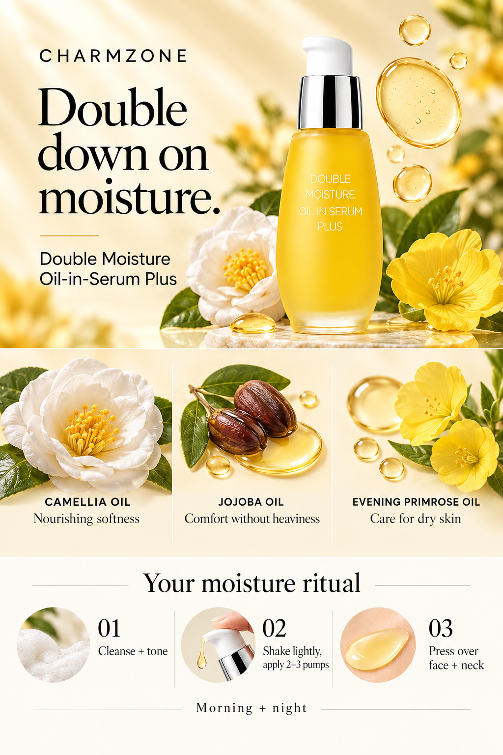 Double Moisture Oil Serum — part of the Sensitive Skin routine bundle