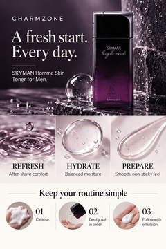 SKYMAN Homme Skin Toner for Men — A+ product benefits and routine — September 2026